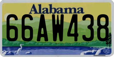 AL license plate 66AW438