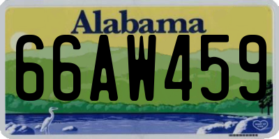 AL license plate 66AW459