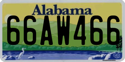 AL license plate 66AW466