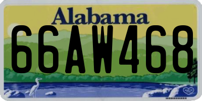 AL license plate 66AW468