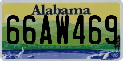 AL license plate 66AW469