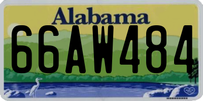 AL license plate 66AW484