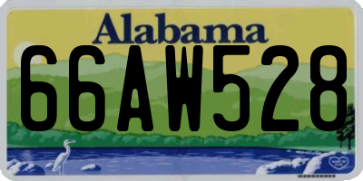 AL license plate 66AW528