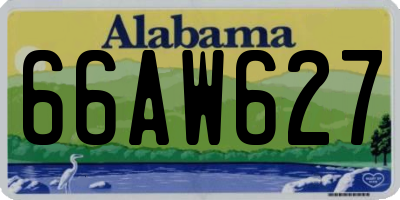 AL license plate 66AW627