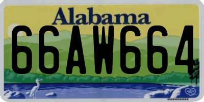 AL license plate 66AW664