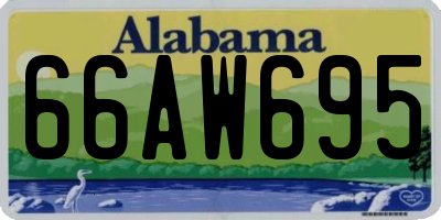 AL license plate 66AW695