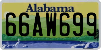 AL license plate 66AW699