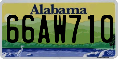 AL license plate 66AW710