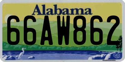 AL license plate 66AW862