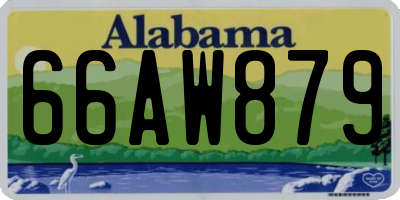 AL license plate 66AW879