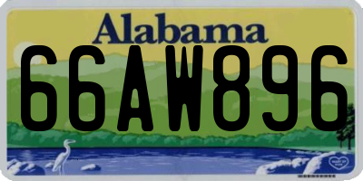 AL license plate 66AW896