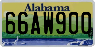 AL license plate 66AW900