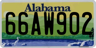 AL license plate 66AW902