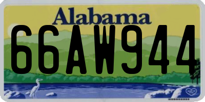 AL license plate 66AW944