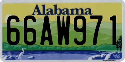 AL license plate 66AW971