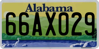 AL license plate 66AX029