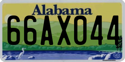 AL license plate 66AX044