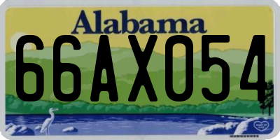 AL license plate 66AX054