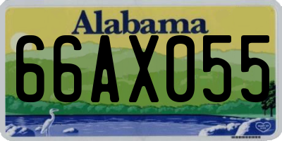 AL license plate 66AX055