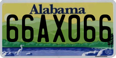 AL license plate 66AX066