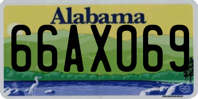 AL license plate 66AX069