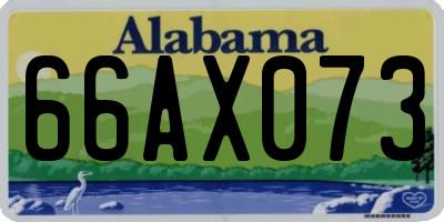 AL license plate 66AX073