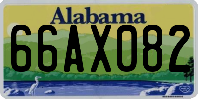 AL license plate 66AX082