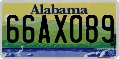 AL license plate 66AX089