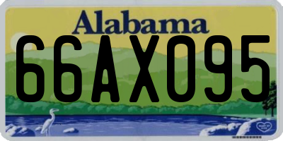 AL license plate 66AX095