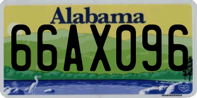 AL license plate 66AX096