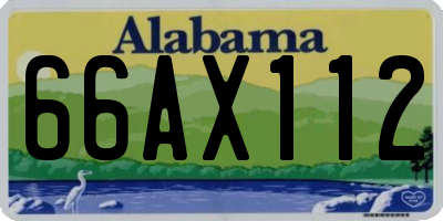 AL license plate 66AX112