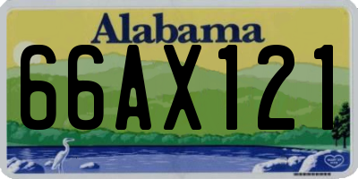 AL license plate 66AX121