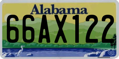 AL license plate 66AX122