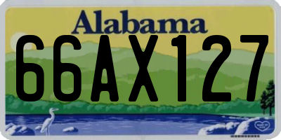 AL license plate 66AX127