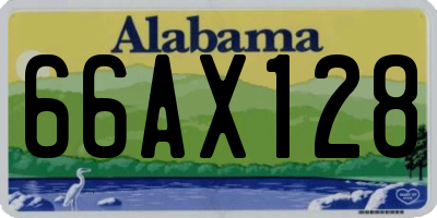 AL license plate 66AX128