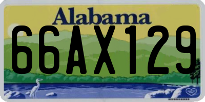 AL license plate 66AX129