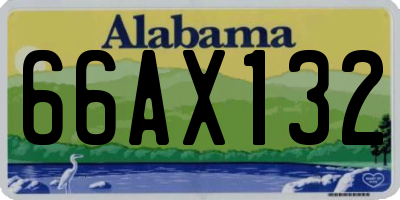 AL license plate 66AX132