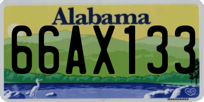 AL license plate 66AX133