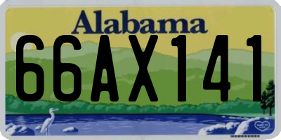 AL license plate 66AX141