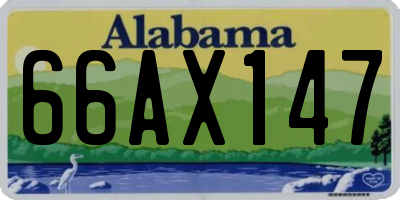 AL license plate 66AX147