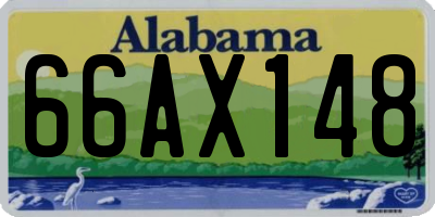 AL license plate 66AX148