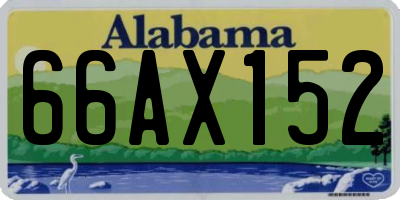AL license plate 66AX152