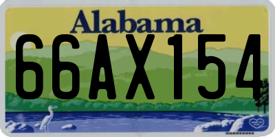 AL license plate 66AX154