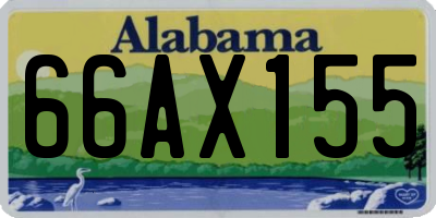 AL license plate 66AX155