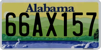 AL license plate 66AX157