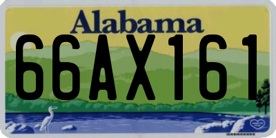 AL license plate 66AX161