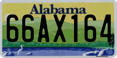 AL license plate 66AX164