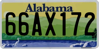 AL license plate 66AX172