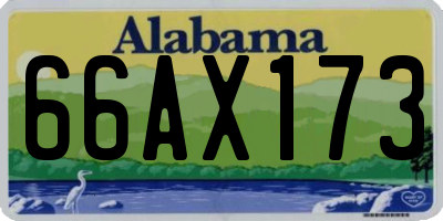 AL license plate 66AX173