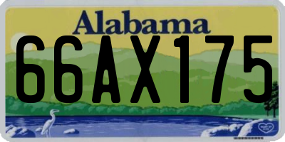 AL license plate 66AX175